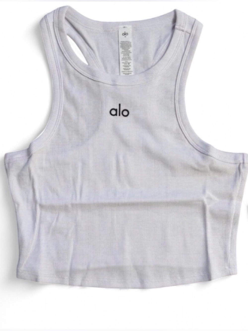Alo White Apsire Tank Top Brand New with Tags